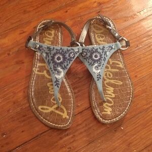 Sam Edelman Women's Greta 2 Embroidered Sandal 5.5